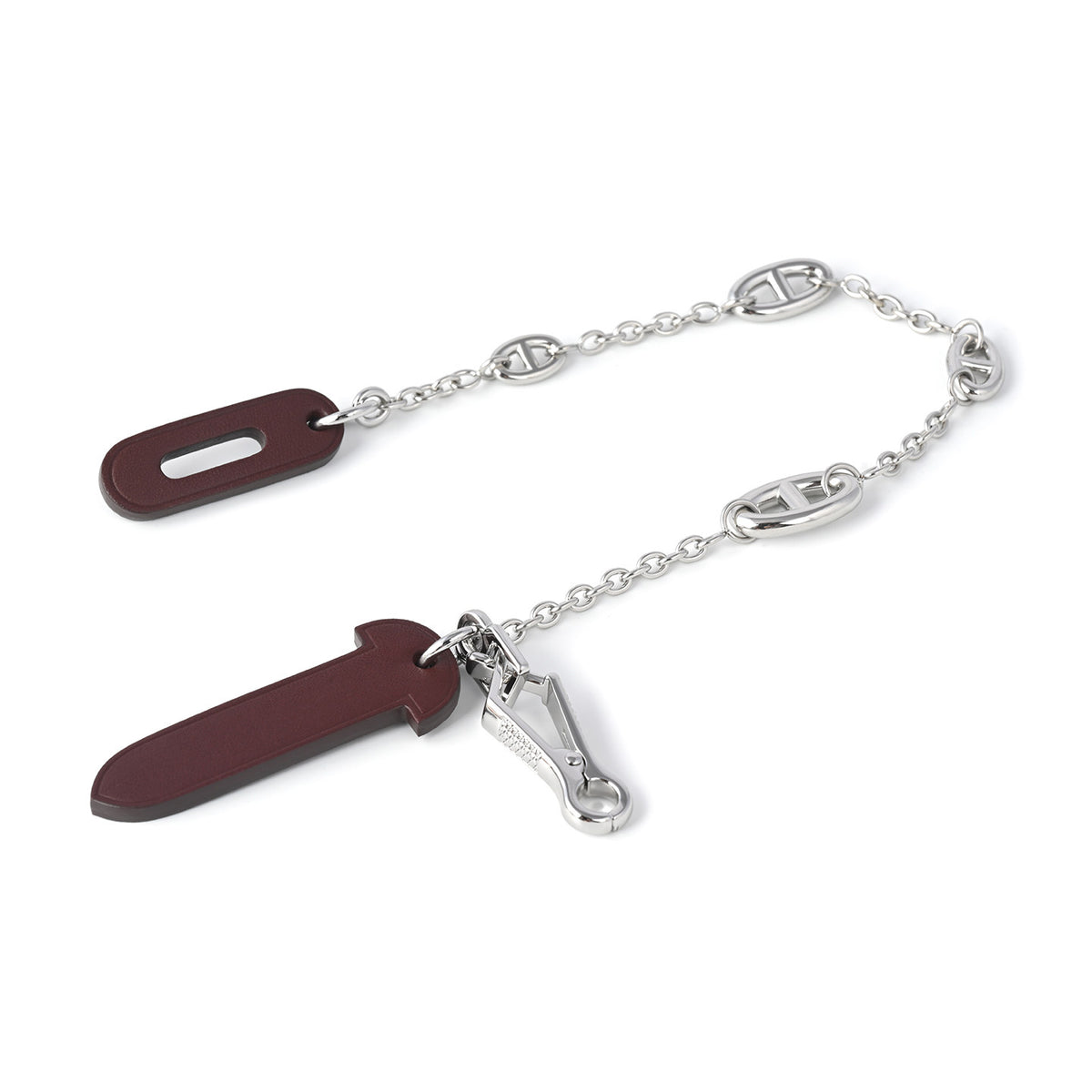 Strapory Roulis Leather Flap Closure Tab & Chain for Hermès Herbag