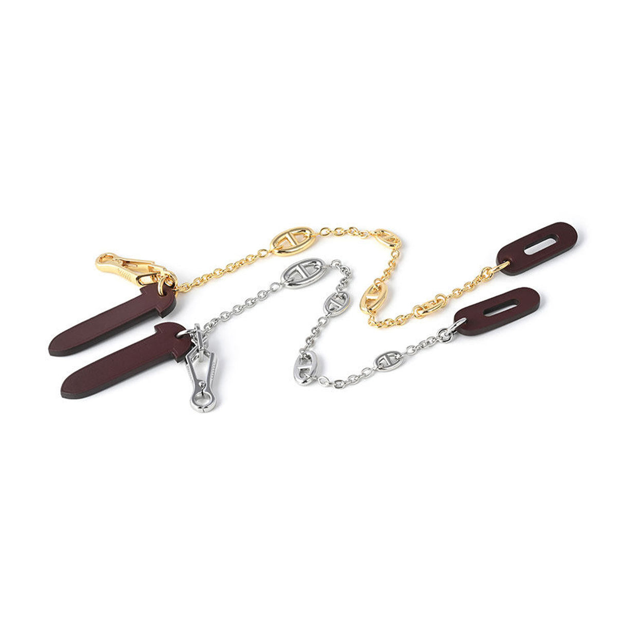Strapory Roulis Leather Flap Closure Tab & Chain for Hermès Herbag