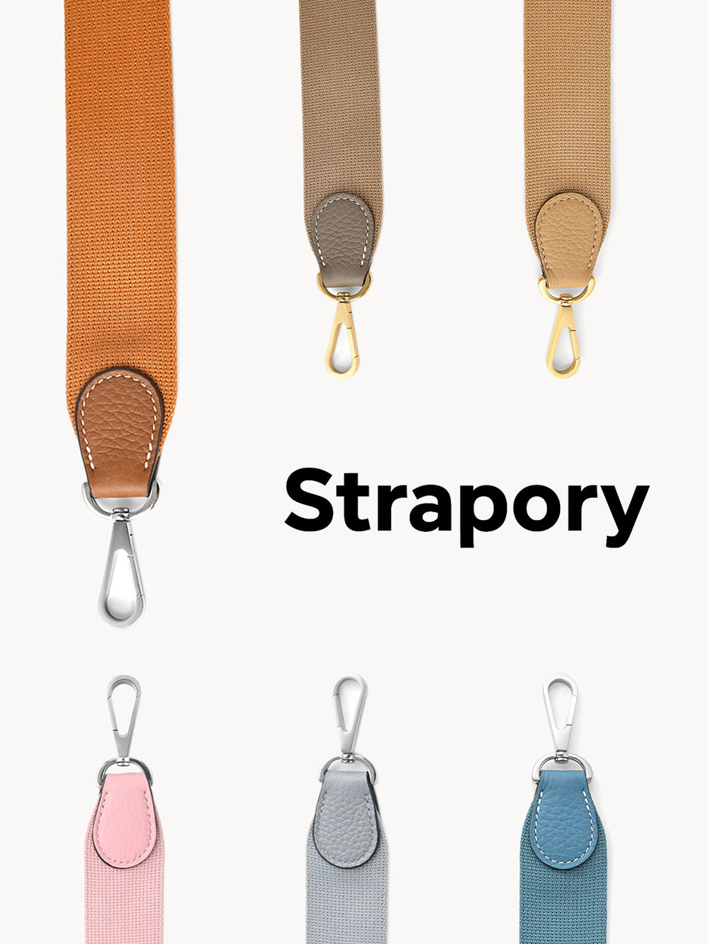 Strapory Fibre Canvas Replacement Shoulder Strap for Hermès Evelyne 23