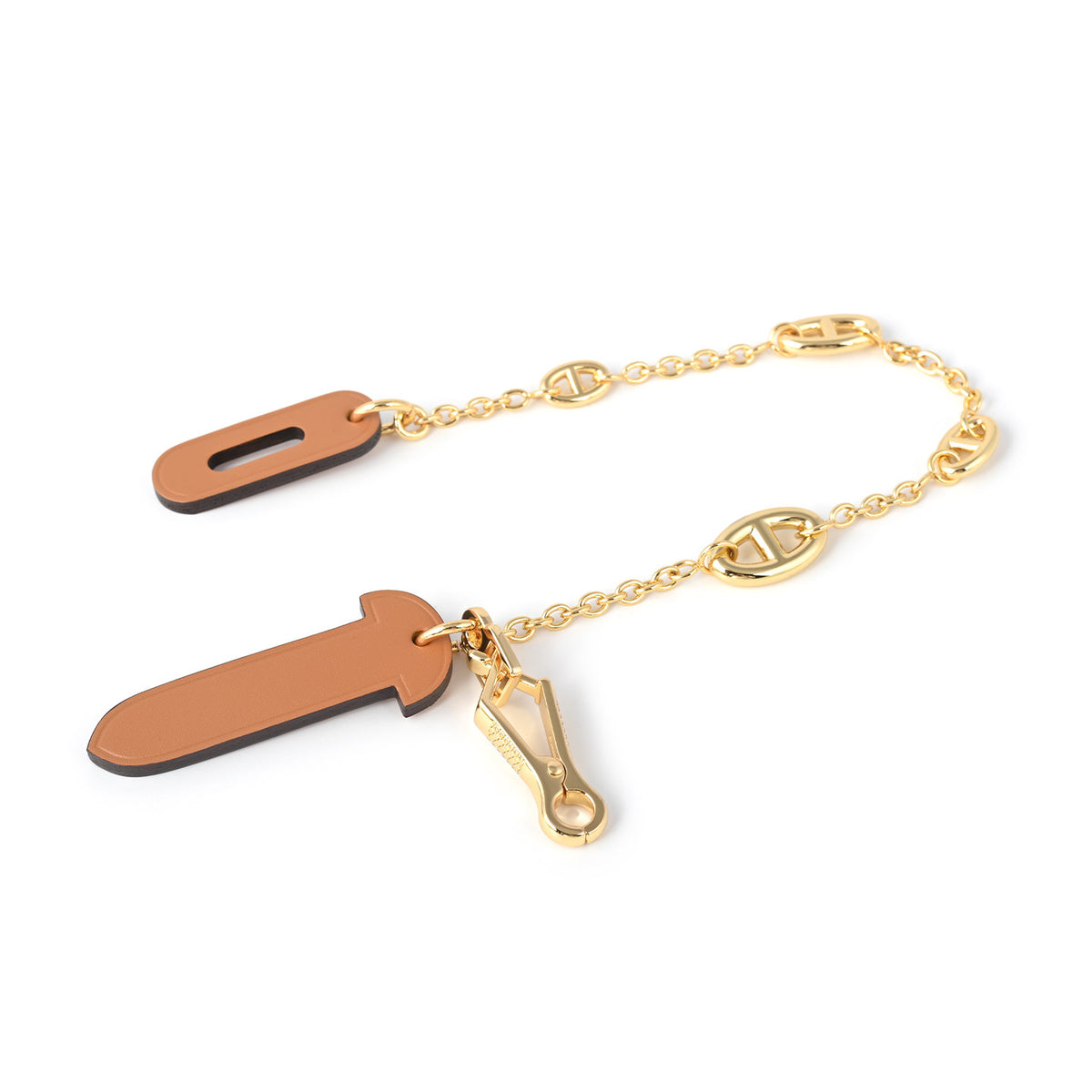 Strapory Roulis Leather Flap Closure Tab & Chain for Hermès Herbag