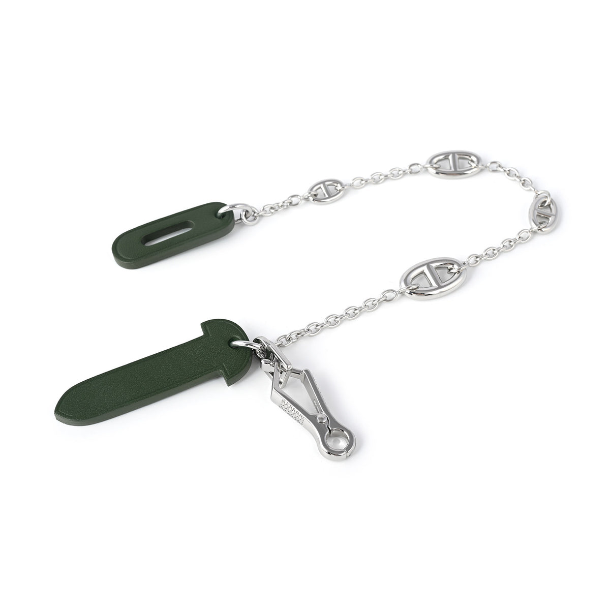 Strapory Roulis Leather Flap Closure Tab & Chain for Hermès Herbag