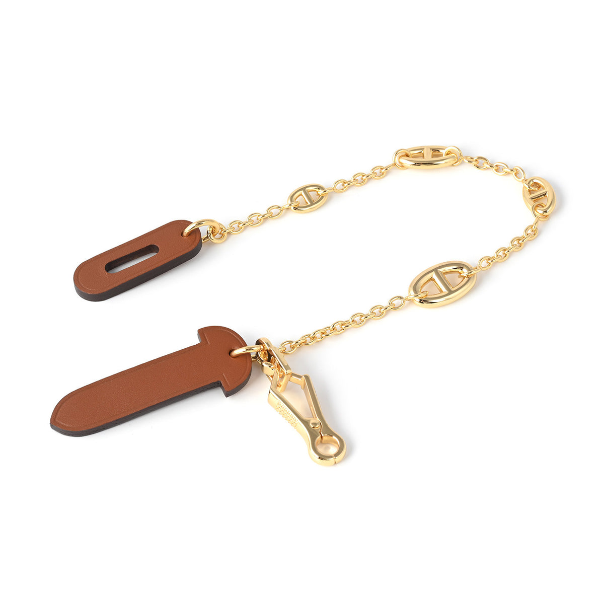 Strapory Roulis Leather Flap Closure Tab & Chain for Hermès Herbag