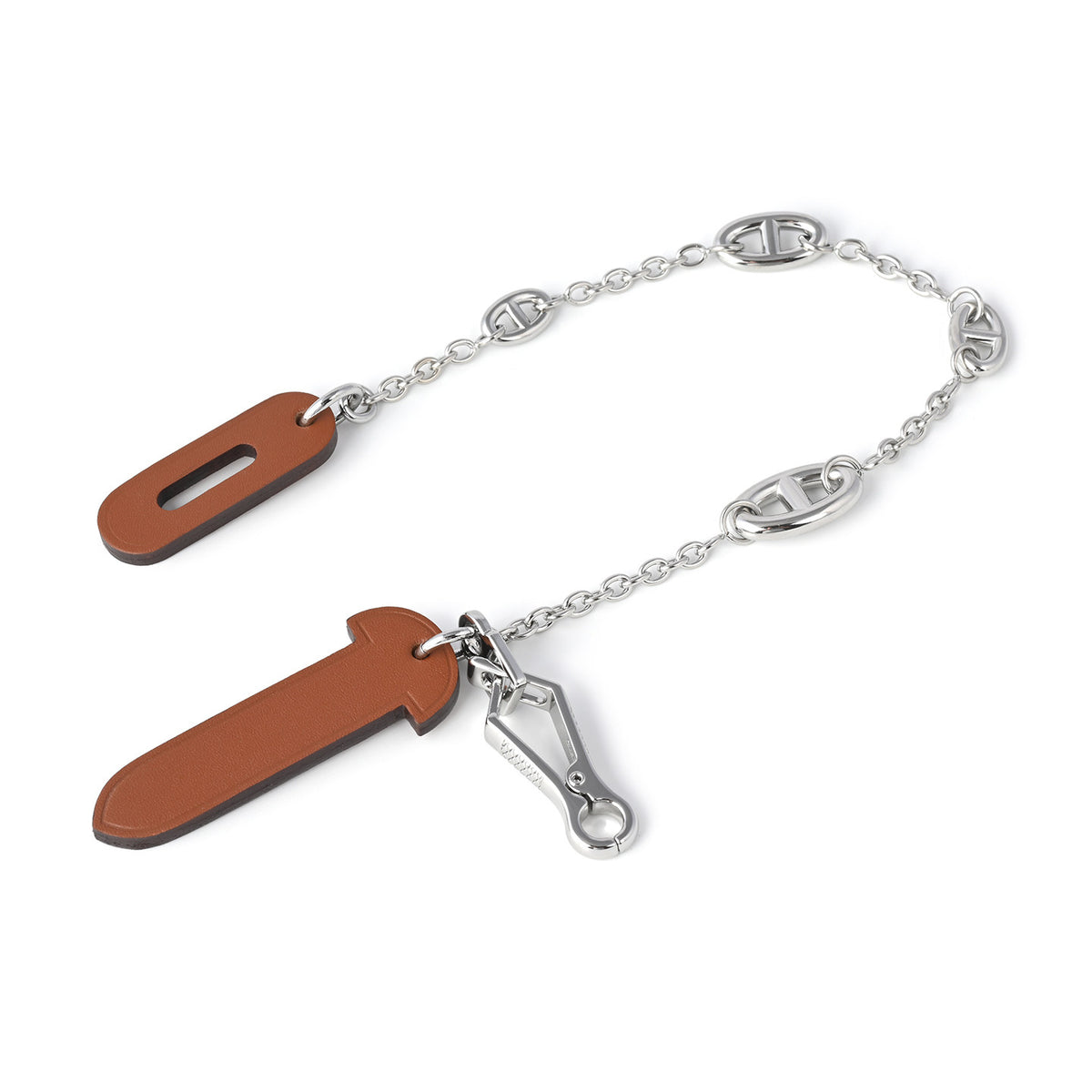 Strapory Roulis Leather Flap Closure Tab & Chain for Hermès Herbag