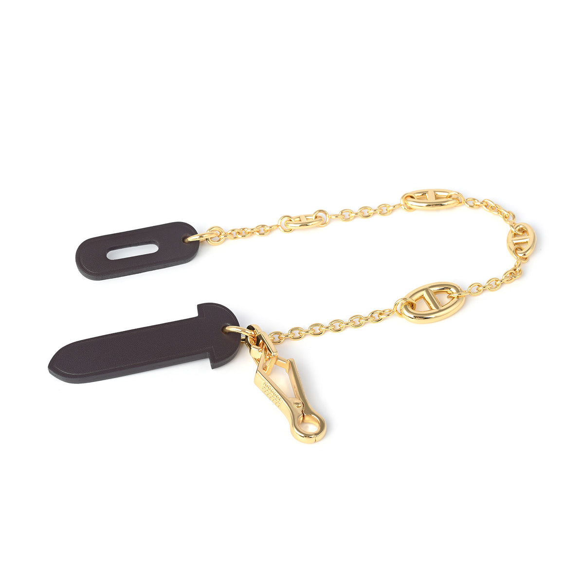 Strapory Roulis Leather Flap Closure Tab & Chain for Hermès Herbag