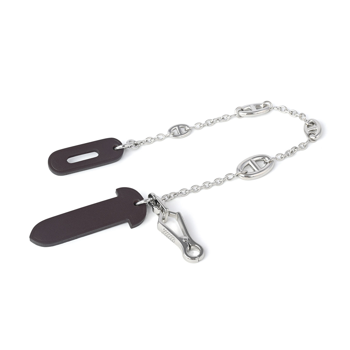 Strapory Roulis Leather Flap Closure Tab & Chain for Hermès Herbag