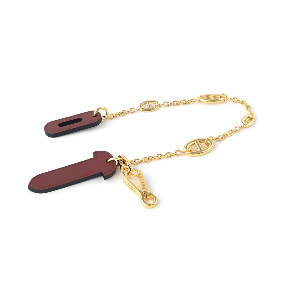Strapory Roulis Leather Flap Closure Tab & Chain for Hermès Herbag