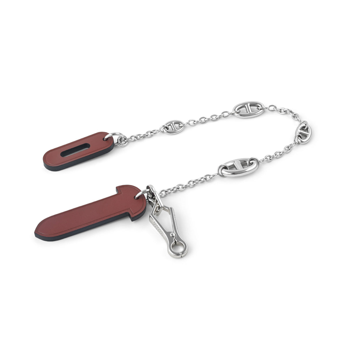 Strapory Roulis Leather Flap Closure Tab & Chain for Hermès Herbag