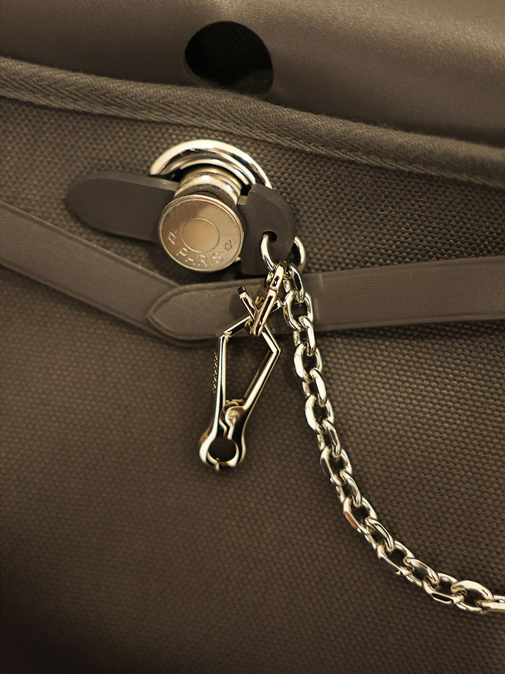 Strapory Protective Leather Flap Closure Tab & Chain for Hermès Herbag
