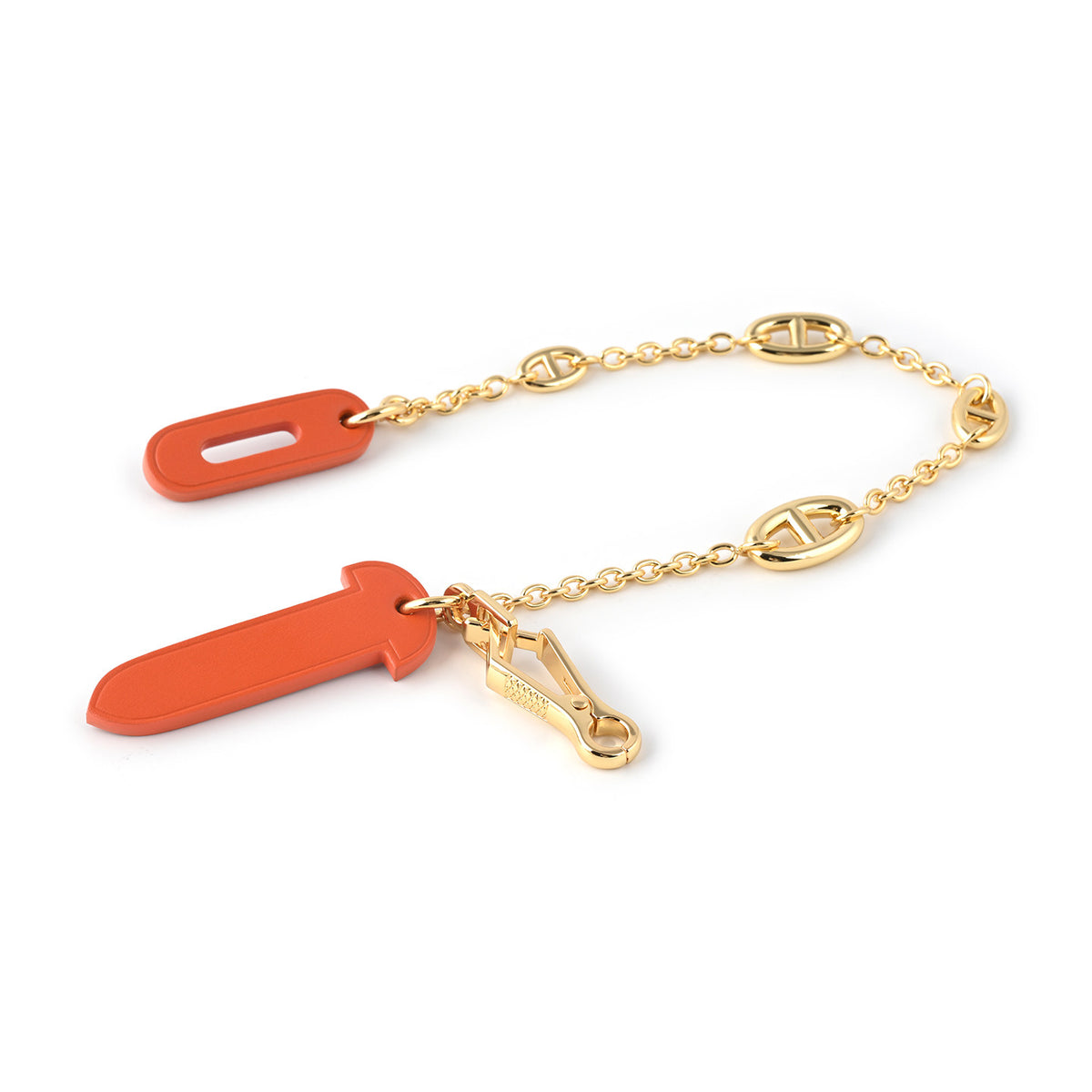 Strapory Roulis Leather Flap Closure Tab & Chain for Hermès Herbag