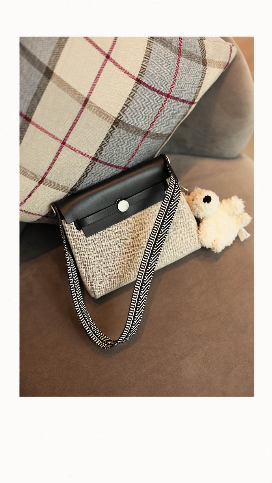 Strapory Woven Replacement Strap Compatible with Hermes mini Herbag