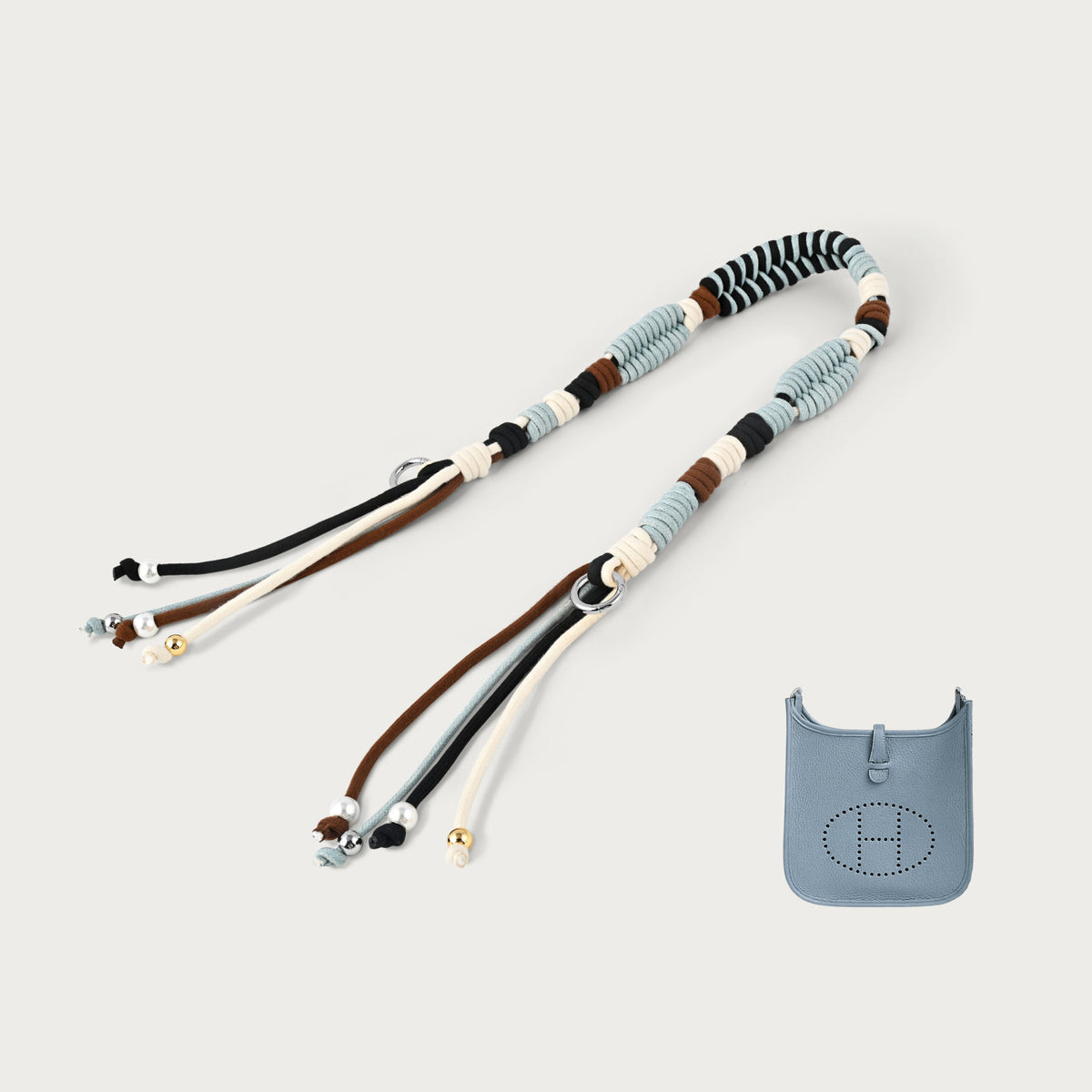 Strapory Nomad Beaded & Woven Tassel Strap for Hermes Evelyne 16/23