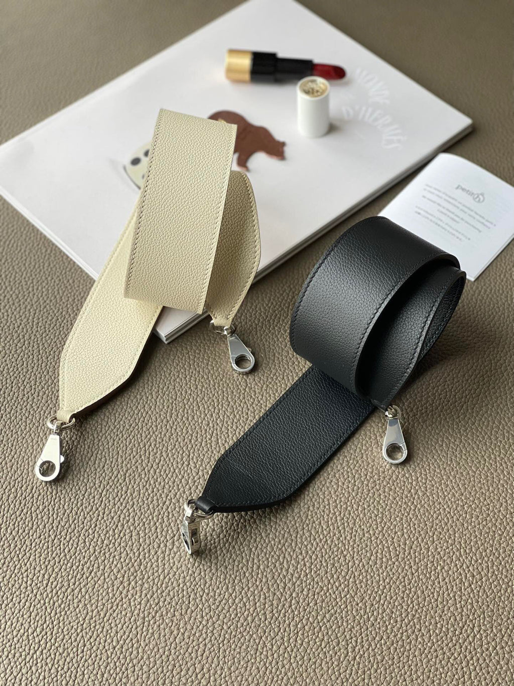 Strapory Leather Replacement Strap Compatible with Hermes Kelly, 24/24, Bolide & more