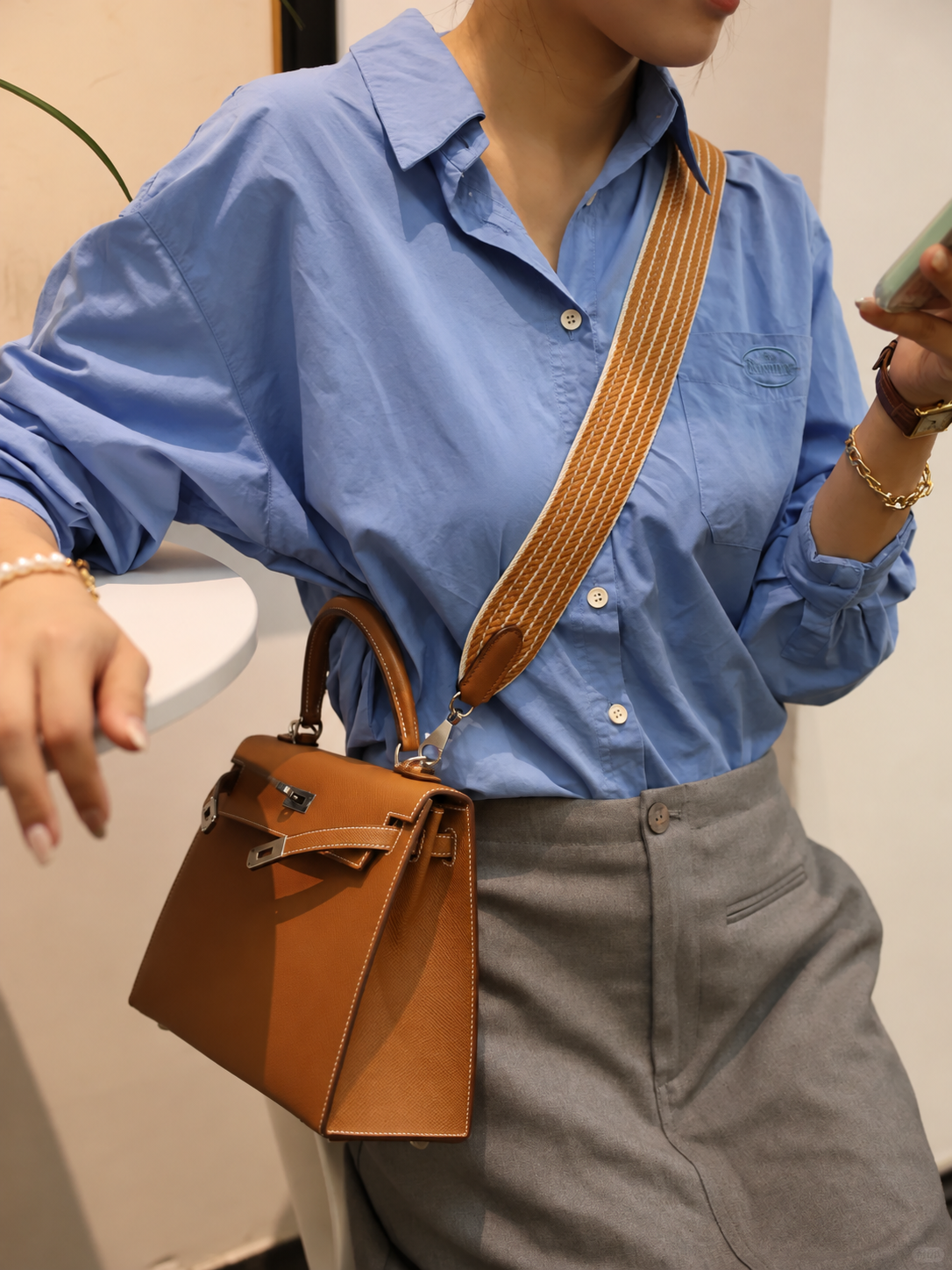 Strapory Wheatweave Wide Shoulder Strap for Kelly 25, 28 & 32 and Bolide 27 & 31 Bags