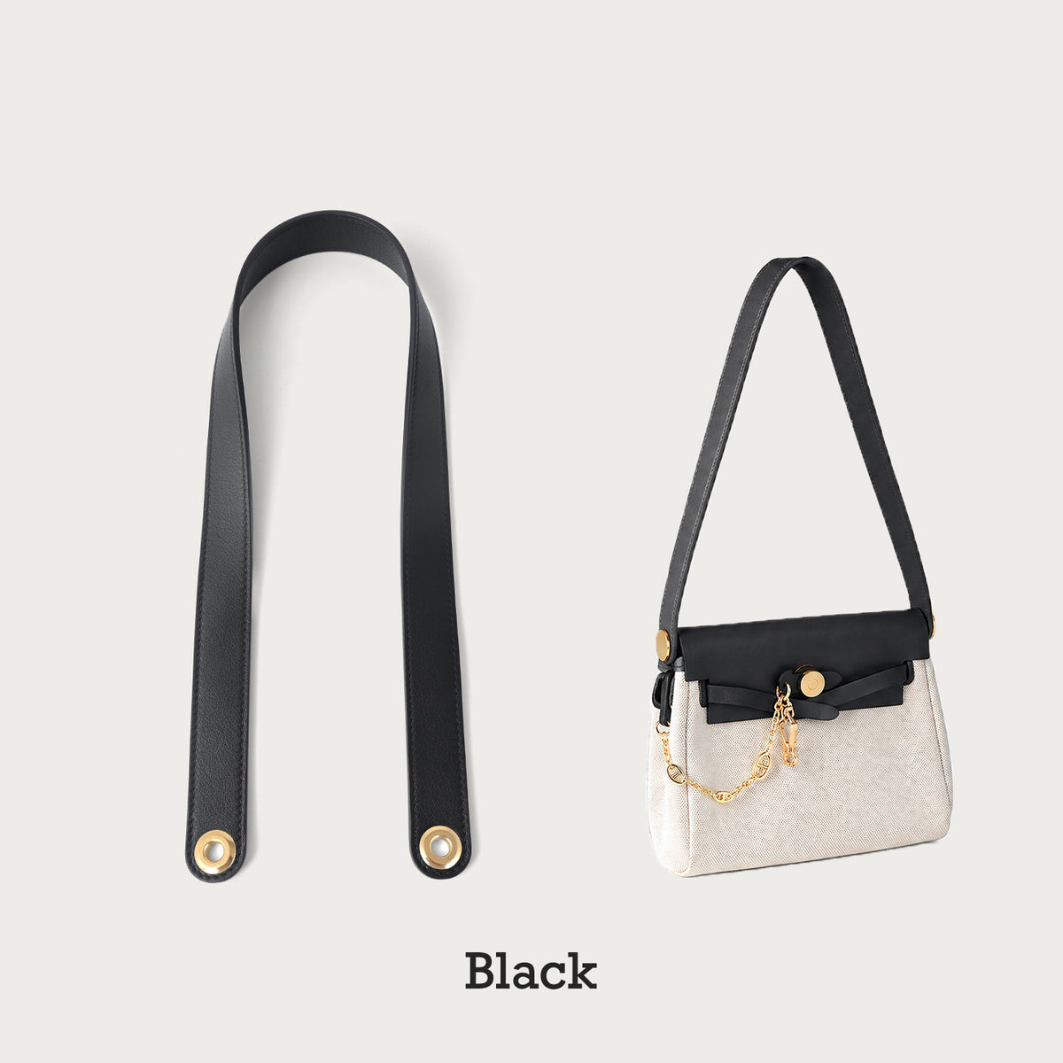 Strapory Leather Replacement Strap Compatible with Hermes Mini Herbag