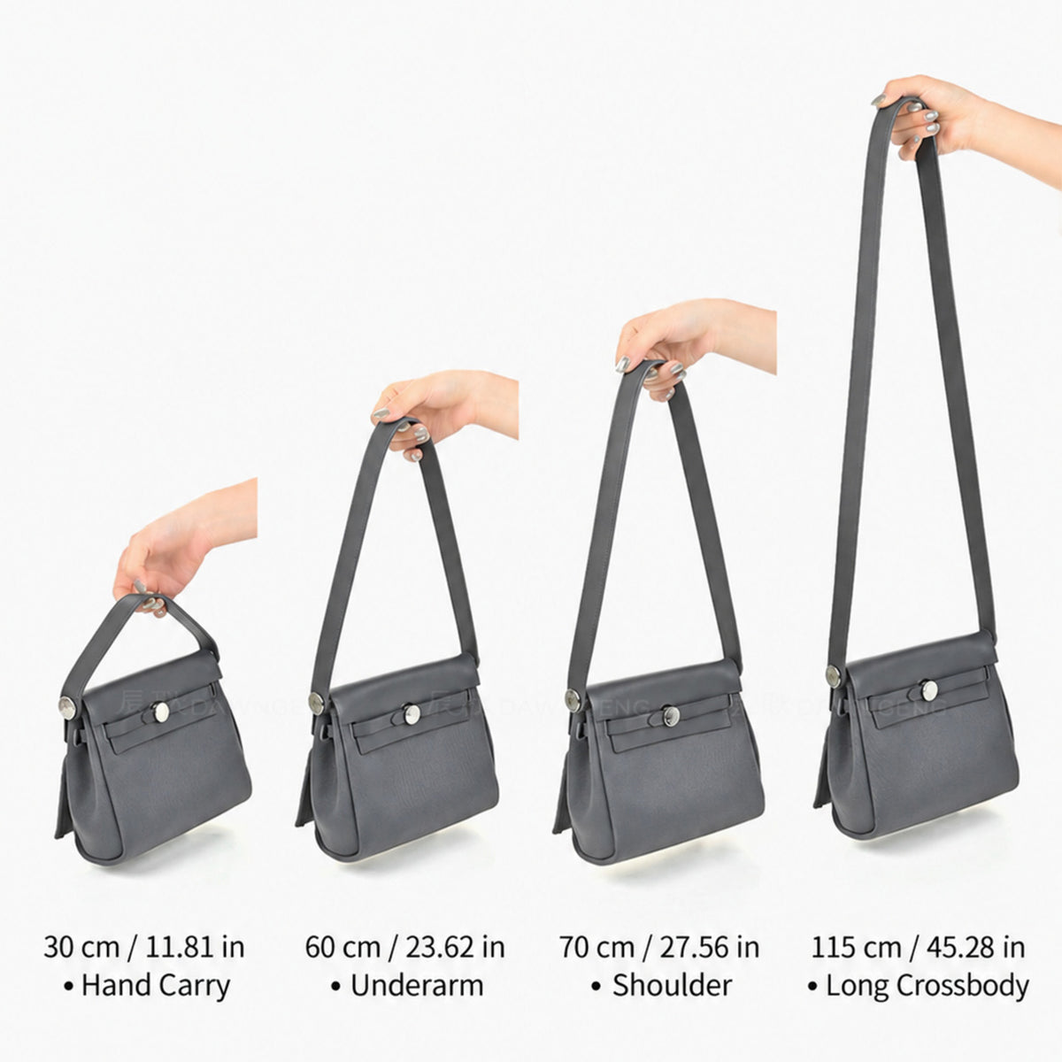 Strapory Leather Replacement Strap Compatible with Hermes Mini Herbag