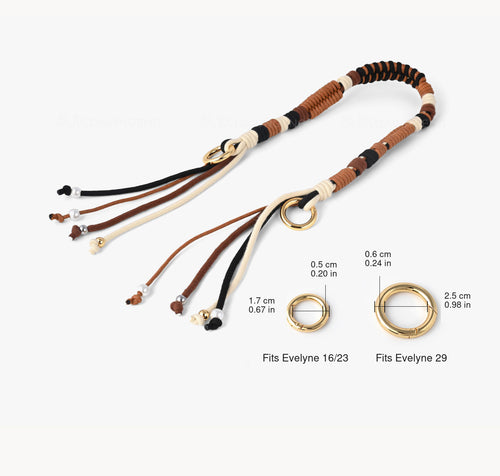 Strapory Nomad Beaded & Woven Tassel Strap for Hermes Evelyne 29 & Jypsiere 28