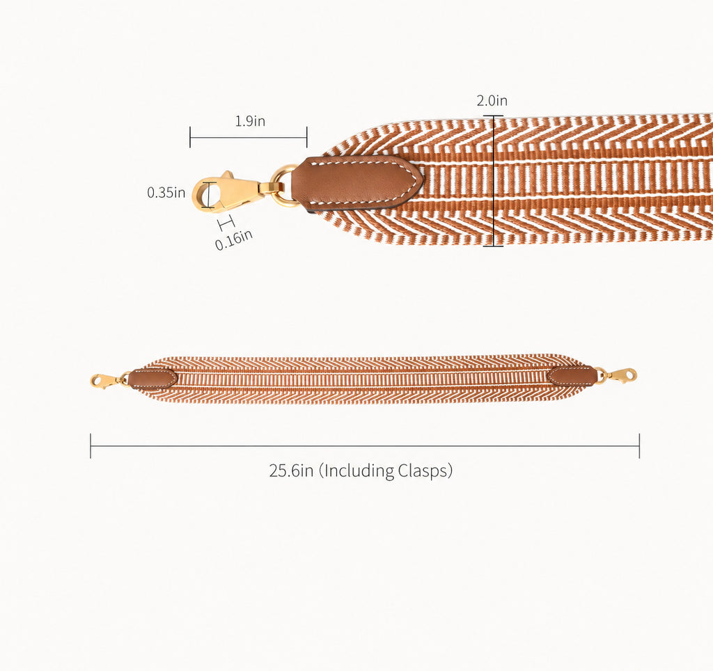 Strapory Woven Wide Shoulder Strap for Kelly 25, 28 & 32, Bolide 27&31 Bags