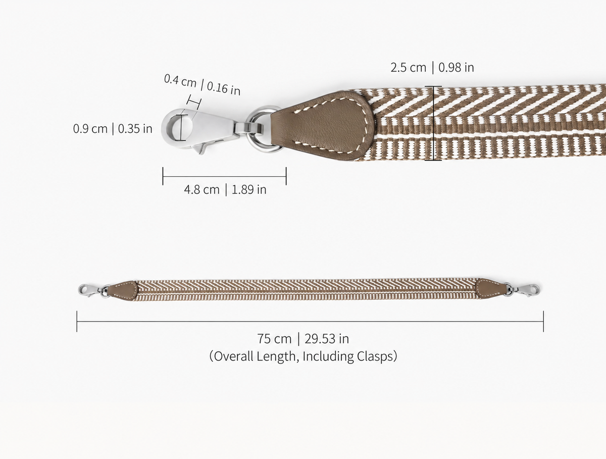 Strapory Woven Slim Shoulder Strap for Kelly, Bolide, Evelyne, 24/24