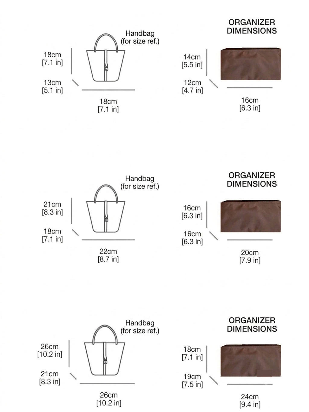 Strapory Satin Luxe Organizer for Picotin