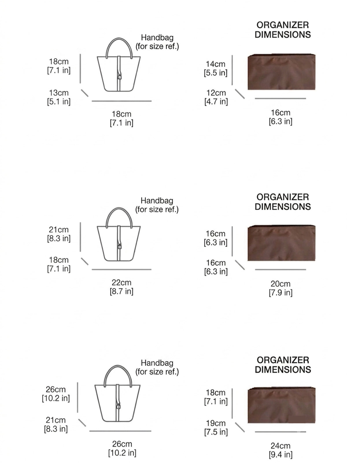 Strapory Satin Luxe Organizer for Picotin