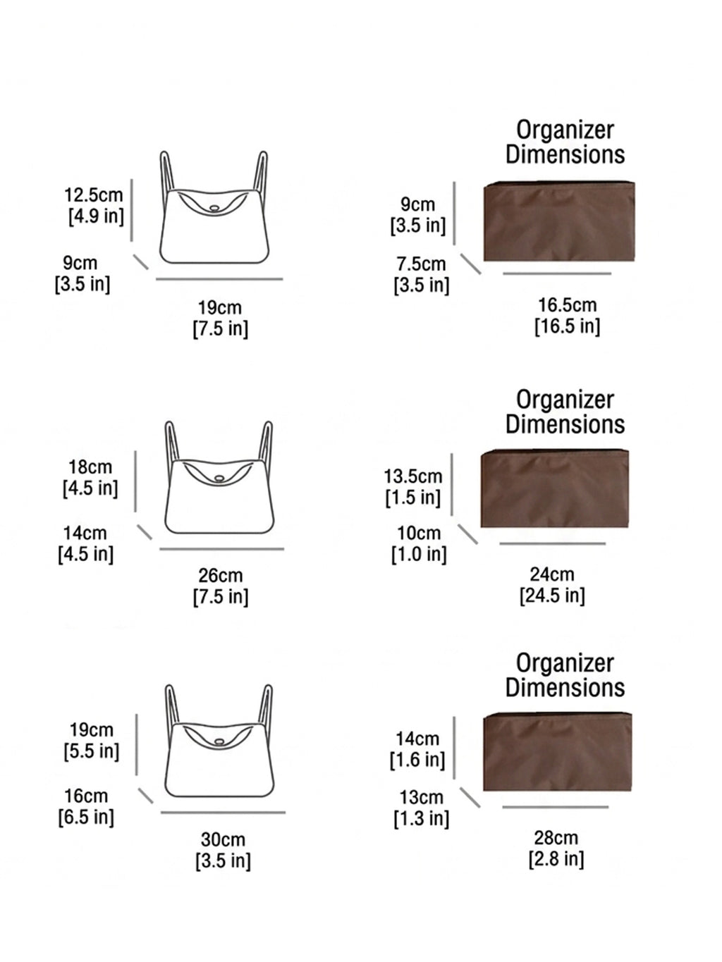 Strapory Satin Luxe Organizer for Lindy