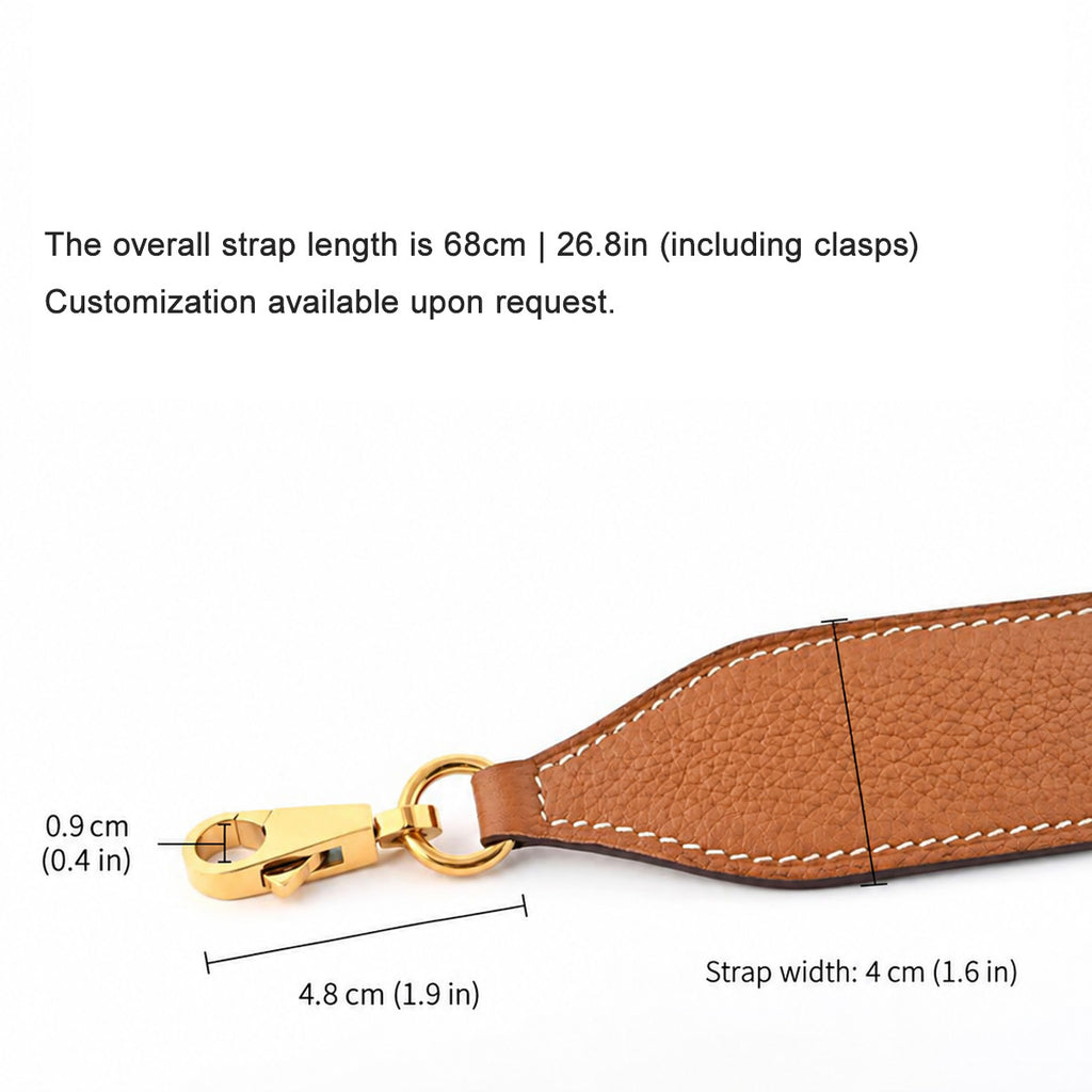 Strapory Leather Replacement Strap Compatible with Hermes Kelly, 24/24, Bolide & more