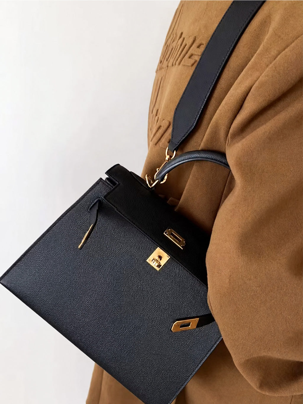 Strapory Leather Replacement Strap Compatible with Hermes Kelly, 24/24, Bolide & more