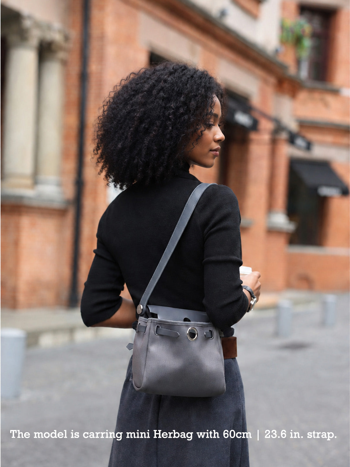 Strapory Leather Replacement Strap Compatible with Hermes Mini Herbag