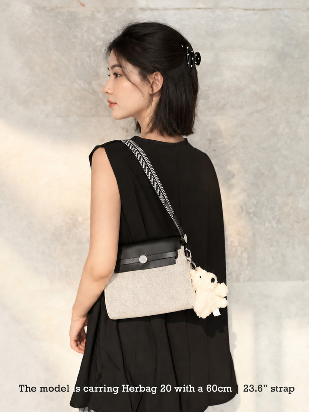 Strapory Woven Replacement Strap Compatible with Hermes mini Herbag