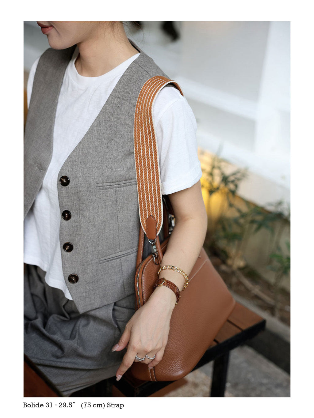 Strapory Wheatweave Wide Shoulder Strap for Kelly 25, 28 & 32 and Bolide 27 & 31 Bags