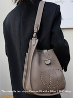 Strapory Leather Replacement Strap Compatible with Hermes Evelyne 23/29 (Wide)