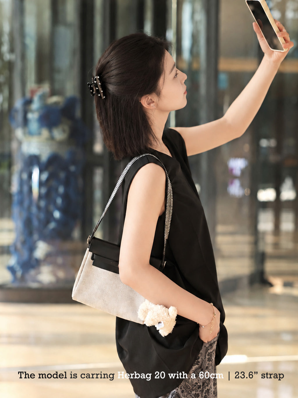 Strapory Woven Replacement Strap Compatible with Hermes mini Herbag