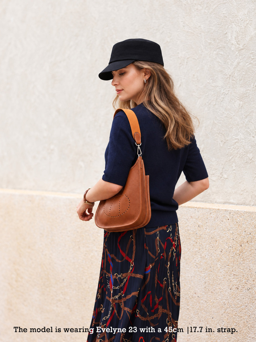 Strapory Fibre Canvas Replacement Shoulder Strap for Hermès Evelyne 23