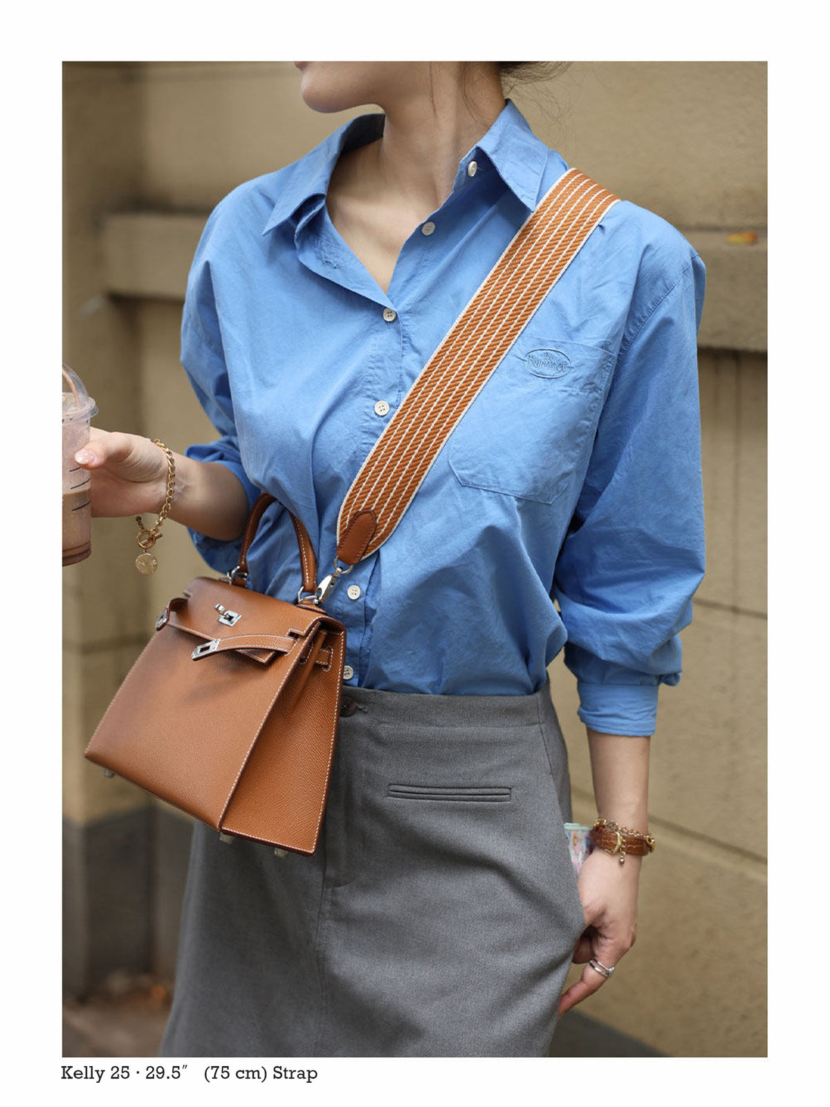 Strapory Wheatweave Wide Shoulder Strap for Kelly 25, 28 & 32 and Bolide 27 & 31 Bags