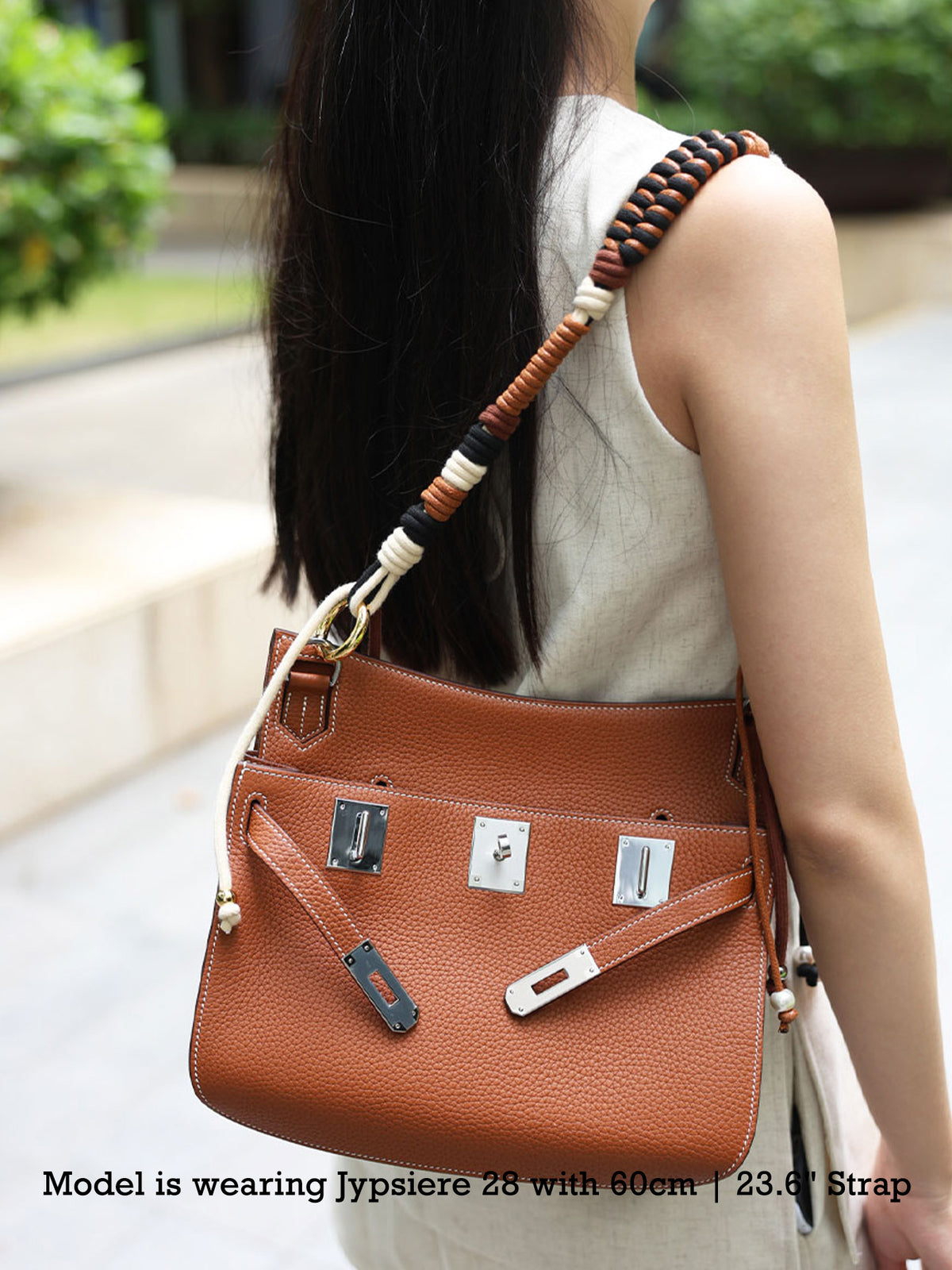 Strapory Nomad Beaded & Woven Tassel Strap for Hermes Evelyne 29 & Jypsiere 28