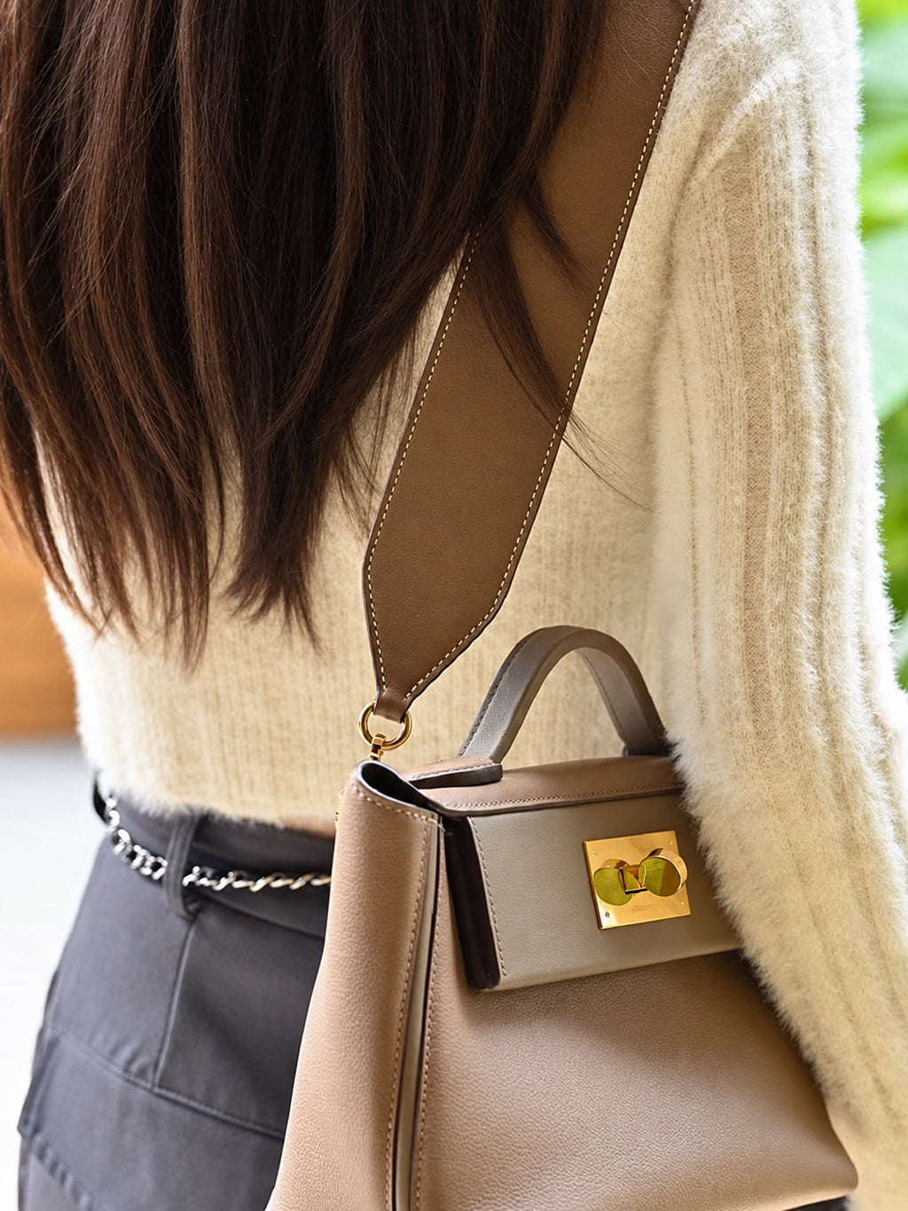 Strapory Leather Replacement Strap Compatible with Hermes Kelly, 24/24, Bolide & more