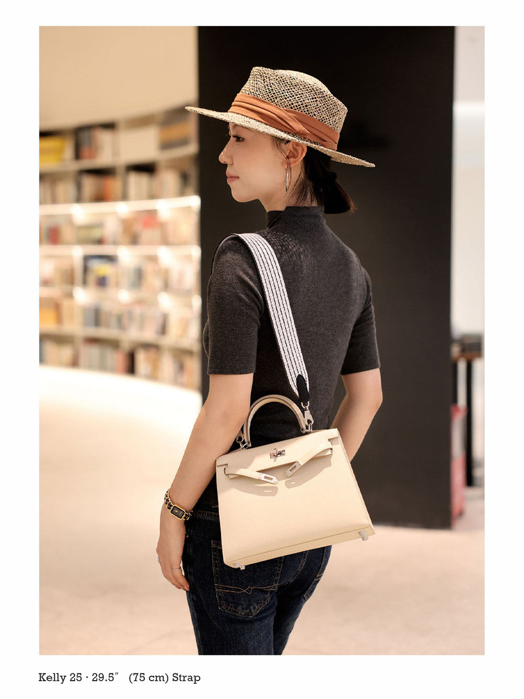 Strapory Wheatweave Wide Shoulder Strap for Kelly 25, 28 & 32 and Bolide 27 & 31 Bags