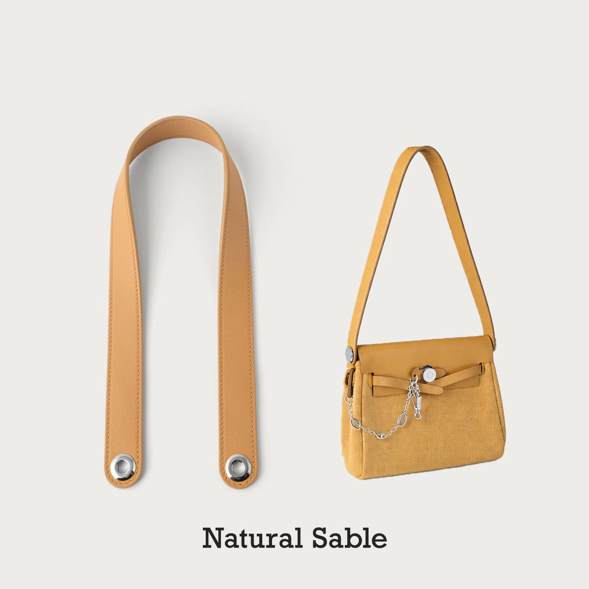 Strapory Leather Replacement Strap Compatible with Hermes Mini Herbag