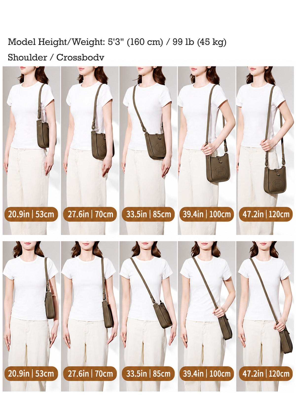Strapory Leather Shoulder Strap for Hermès Evelyne TPM / 16 / 23
