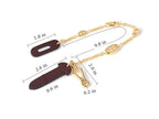 Strapory Roulis Leather Flap Closure Tab & Chain for Hermès Herbag