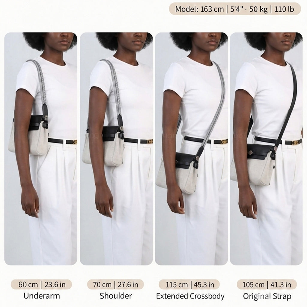 Strapory Woven Replacement Strap Compatible with Hermes mini Herbag