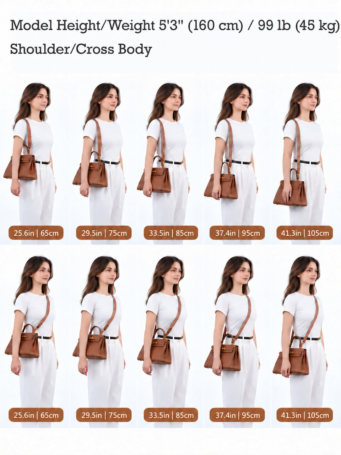 Strapory Woven Wide Shoulder Strap for Kelly 25, 28 & 32, Bolide 27&31 Bags